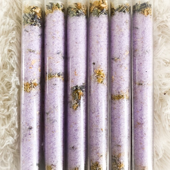 Bath Size (6)pk Tubes of Bath Salts w/Botanicals - Picture 2 of 8